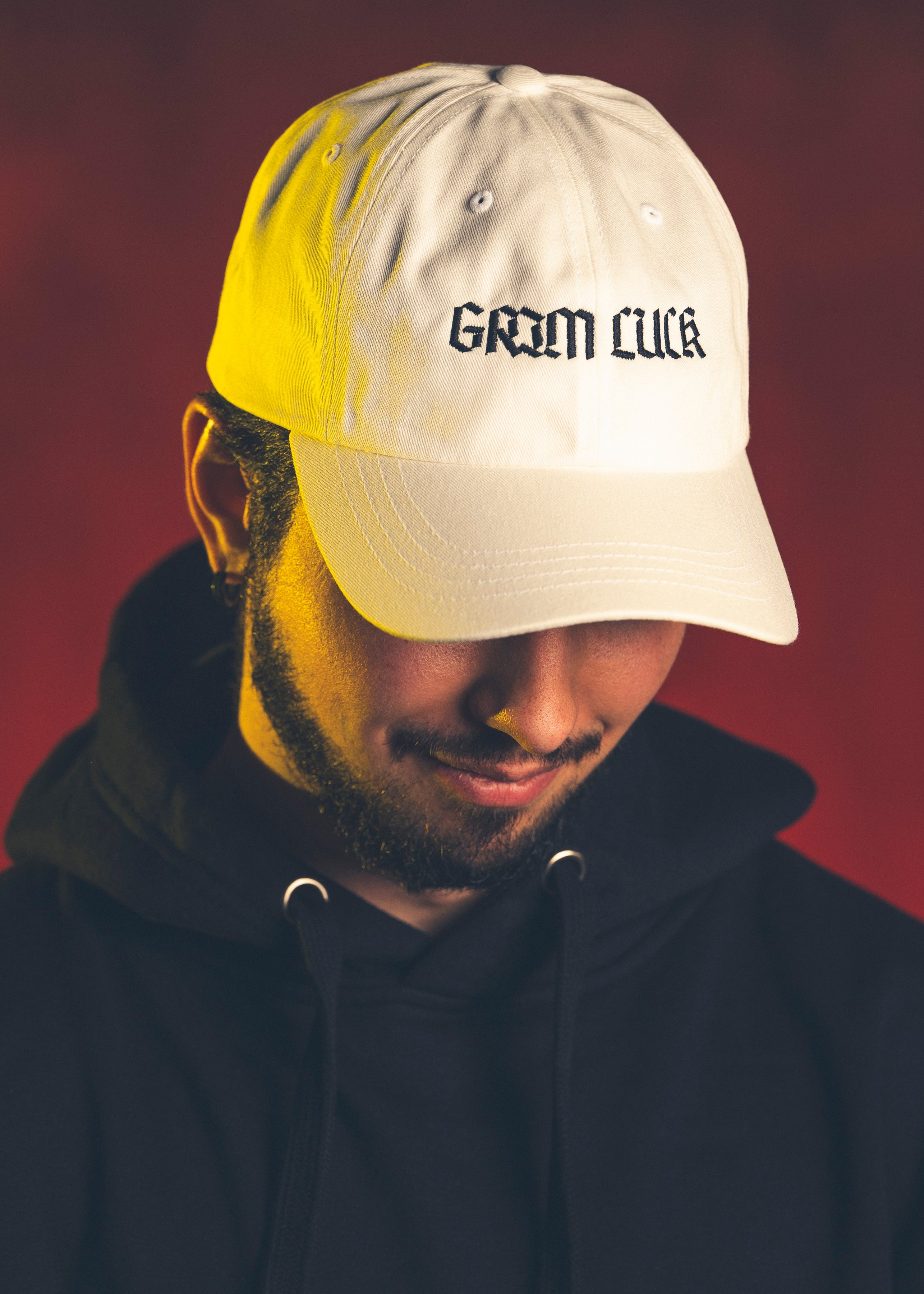 White Grim Luck Hat